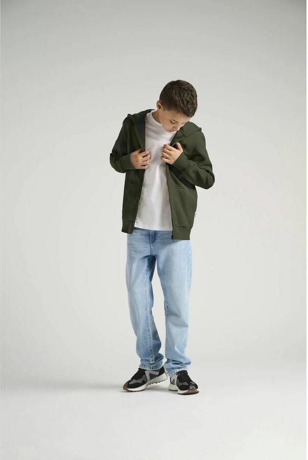 ONLY & SONS JUNIOR sweatvest donkergroen - Foto 2