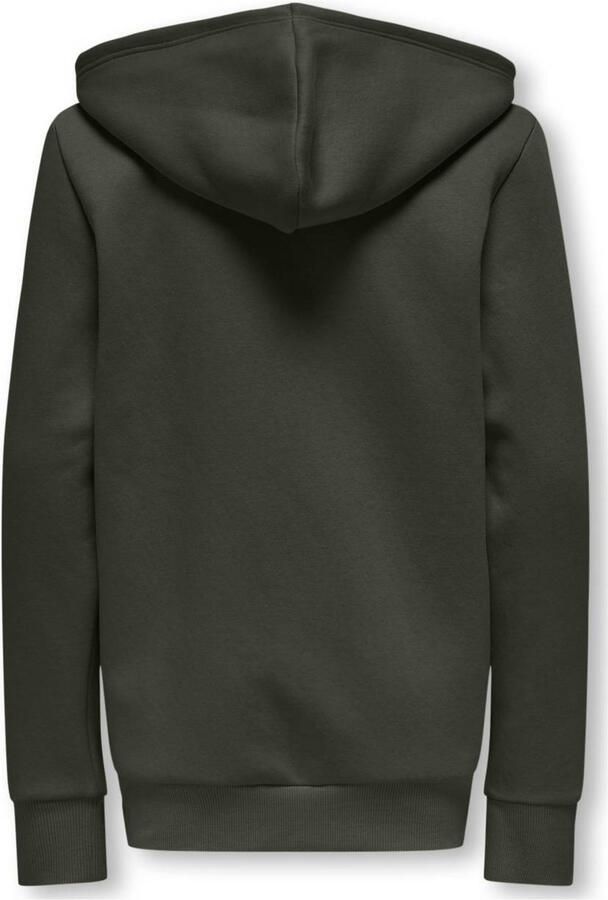 ONLY & SONS JUNIOR sweatvest donkergroen