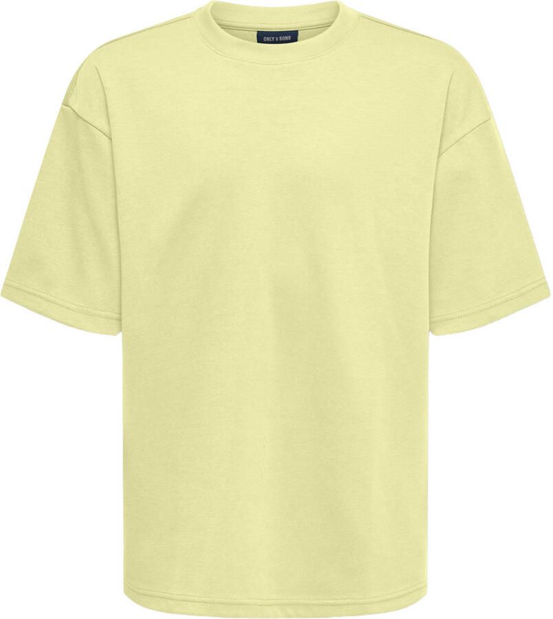 ONLY & SONS JUNIOR T-shirt geel