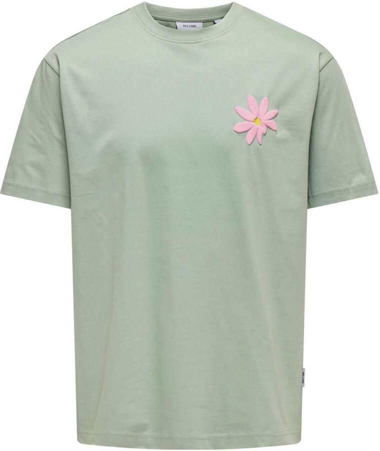 ONLY & SONS JUNIOR T-shirt groen - Foto 2