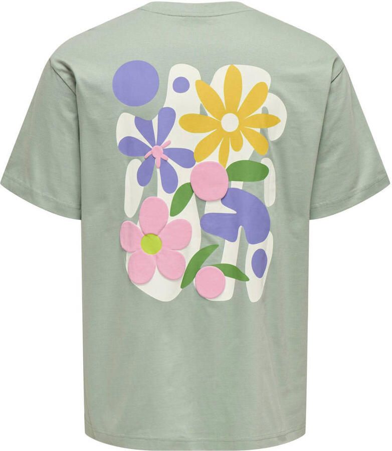 ONLY & SONS JUNIOR T-shirt groen