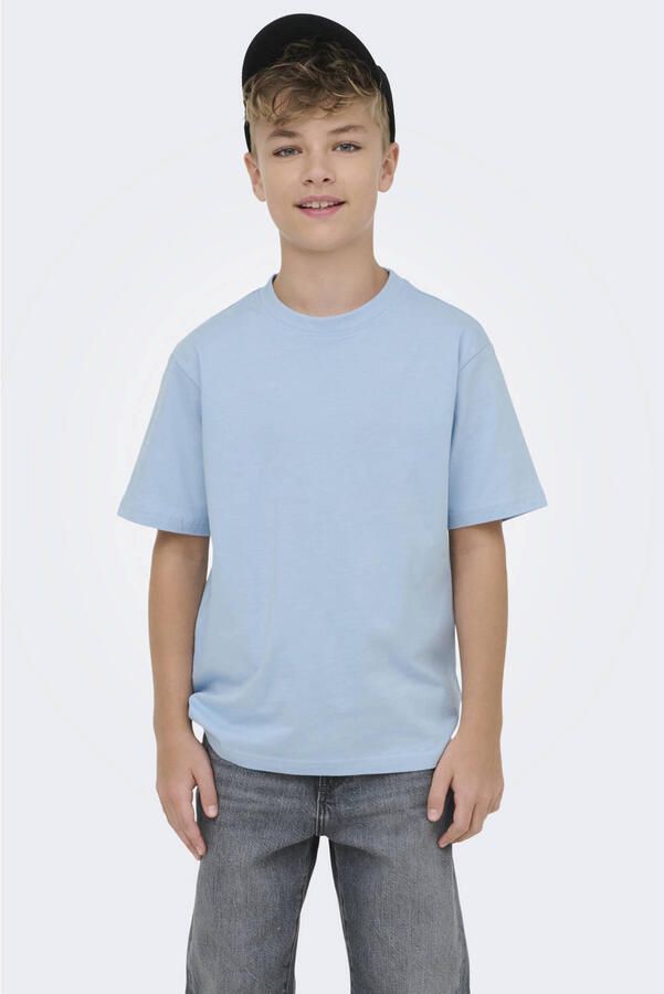 ONLY & SONS JUNIOR T-shirt lichtblauw