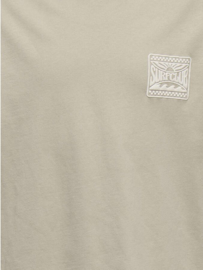 ONLY & SONS JUNIOR T-shirt met backprint grijsgroen - Foto 3