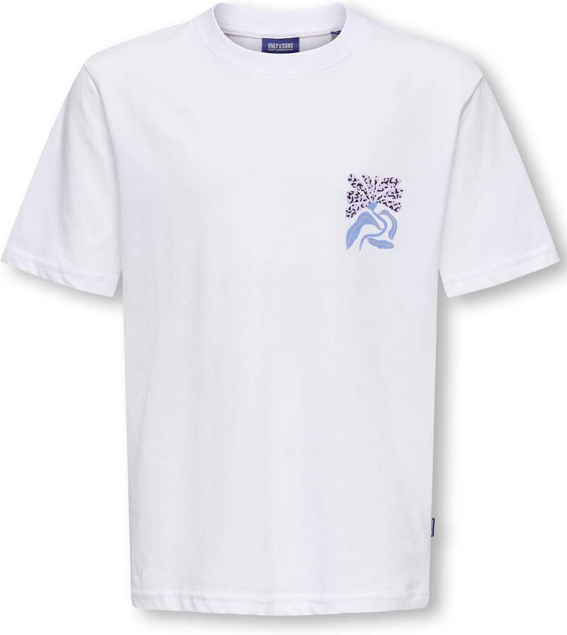 Only & Sons relaxed fit t-shirt van puur katoen model 'MEMPHIS'