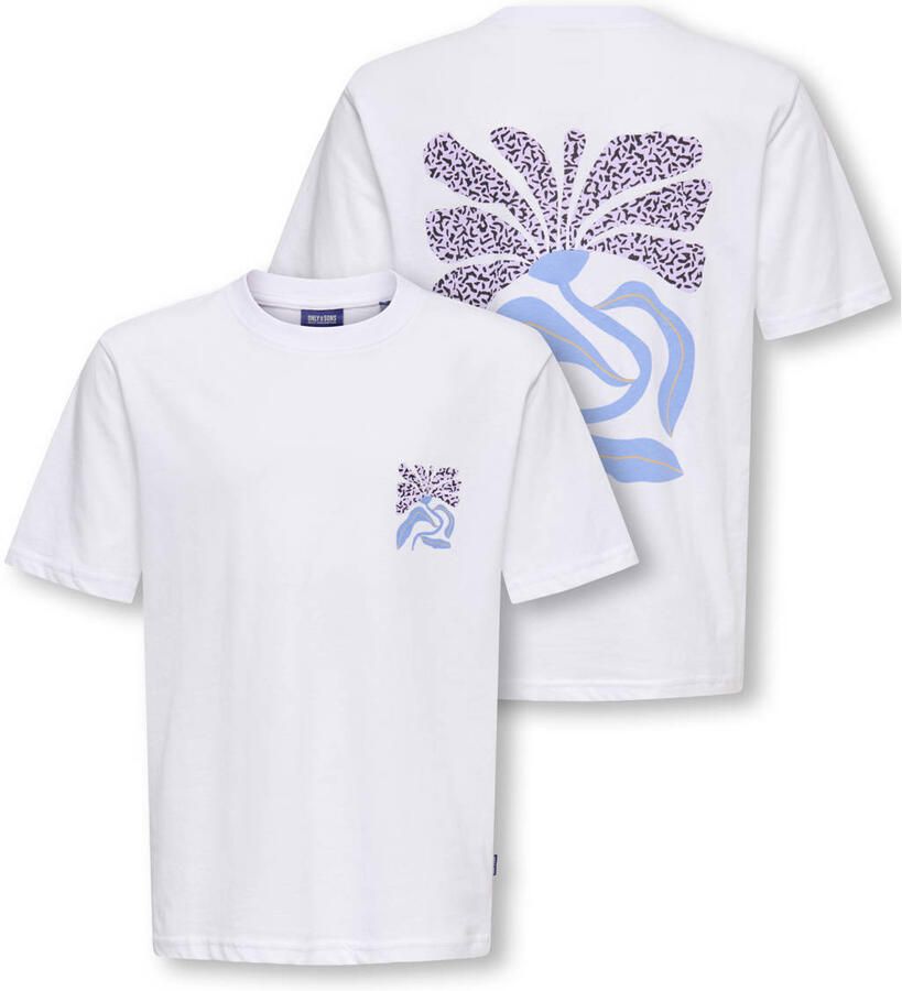Only & Sons relaxed fit t-shirt van puur katoen model 'MEMPHIS' - Foto 2