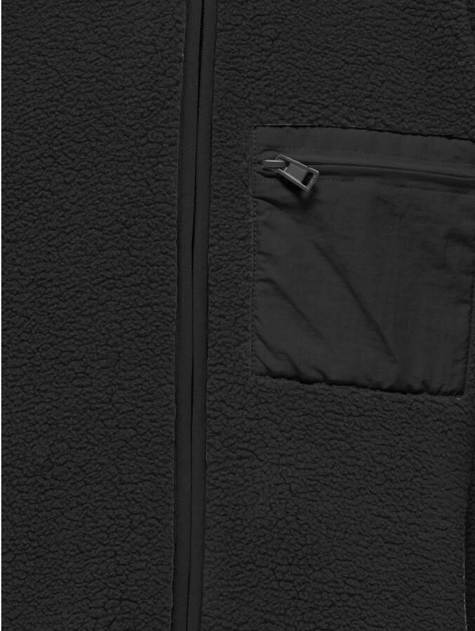 ONLY & SONS JUNIOR teddy jas zwart - Foto 2