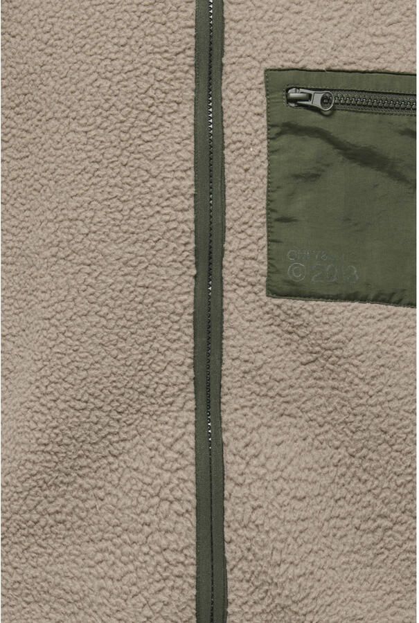 ONLY & SONS JUNIOR teddy tussenjas taupe - Foto 3