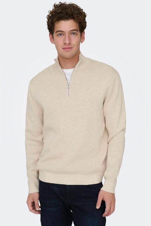 Only & Sons Regular fit schipperstrui van puur katoen model 'TING'