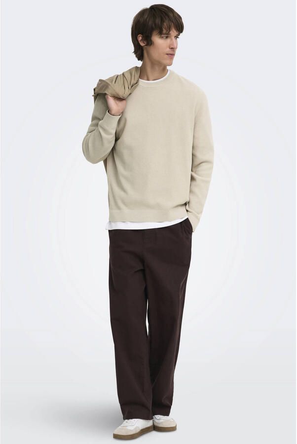 Only & Sons Regular fit pullover van pure katoen model 'TONY' - Foto 3