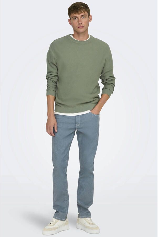 ONLY & SONS Trui met ronde hals ONSTONY DS 12 LS WAFFLE CREW KNIT - Foto 2
