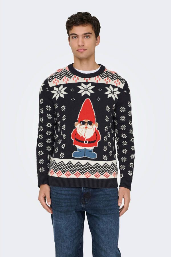 ONLY & SONS Trui met ronde hals ONSX-MAX REG CREW KNIT
