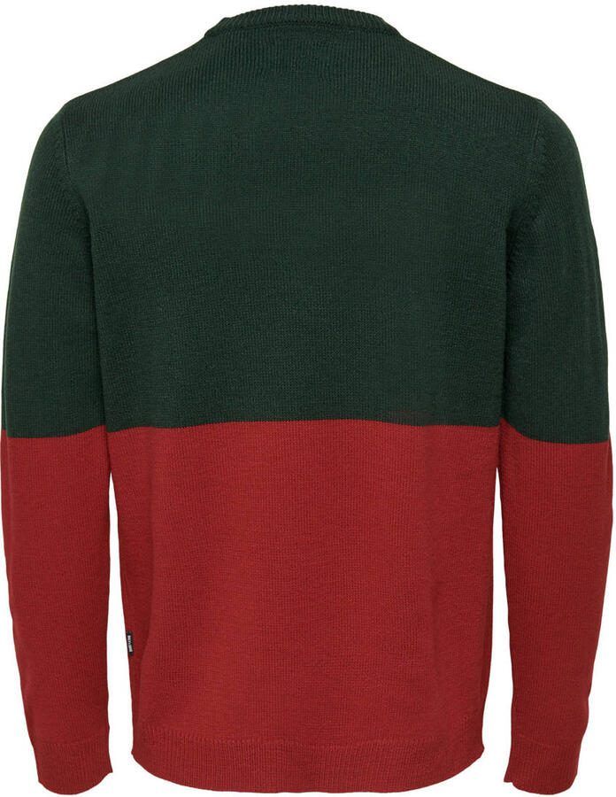 Only & Sons Acryl Gebreide Trui Mannen Herfst Winter Collectie Green Heren - Foto 2