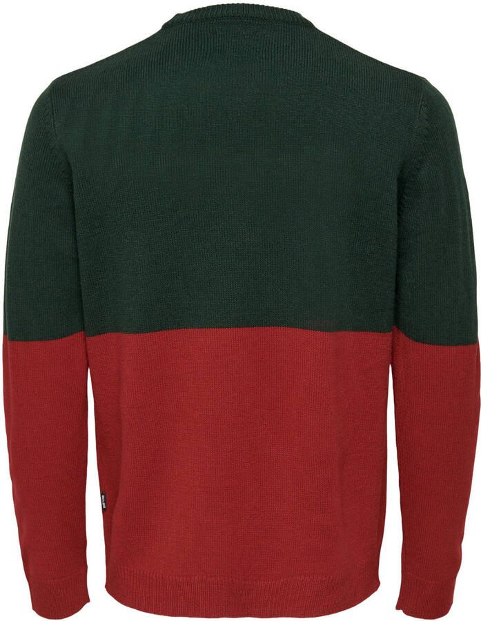 Only & Sons Acryl Gebreide Trui Mannen Herfst Winter Collectie Green Heren - Foto 2
