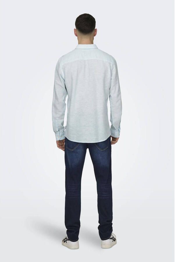 Only & Sons Regular fit vrijetijdsoverhemd met kentkraag model 'CAIDENLS' - Foto 2