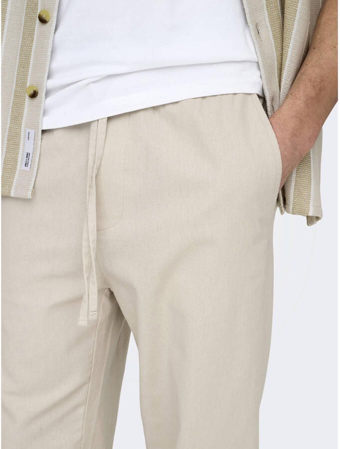 ONLY & SONS Trainingsbroek ONSSINUS LOOSE 0007 COT LIN PANT NOOS