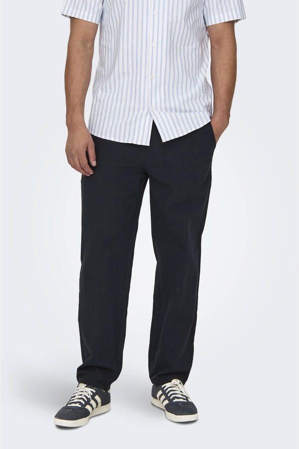 ONLY & SONS Trainingsbroek ONSSINUS LOOSE 0007 COT LIN PANT NOOS