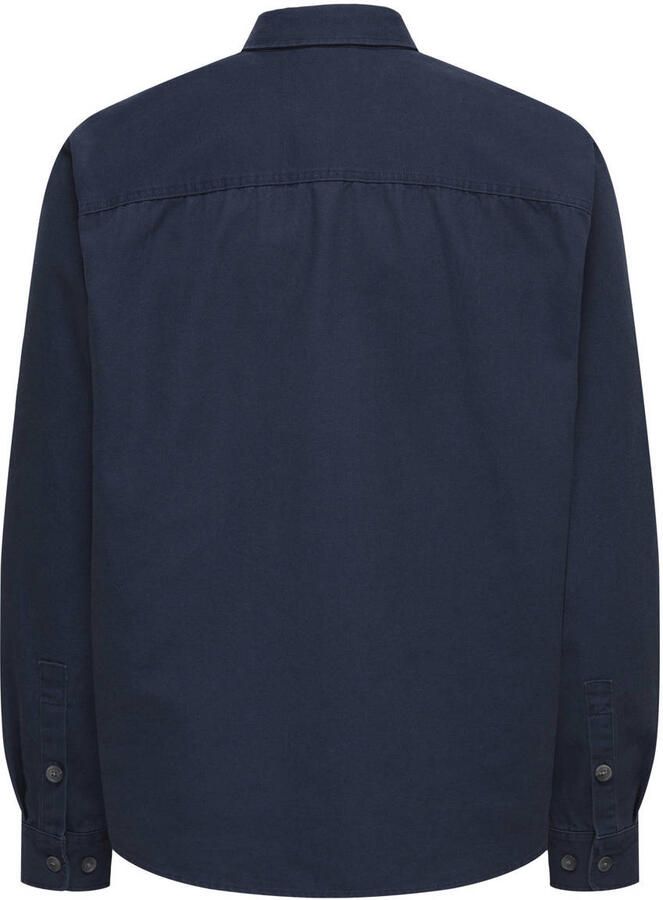 ONLY & SONS loose casual overhemd donkerblauw - Foto 2