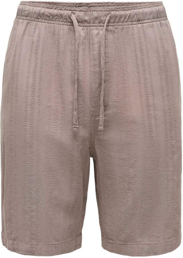 ONLY & SONS loose fit casual short met linnen falcon