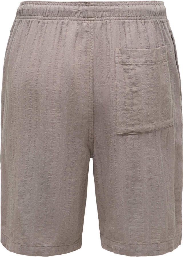 ONLY & SONS loose fit casual short met linnen falcon