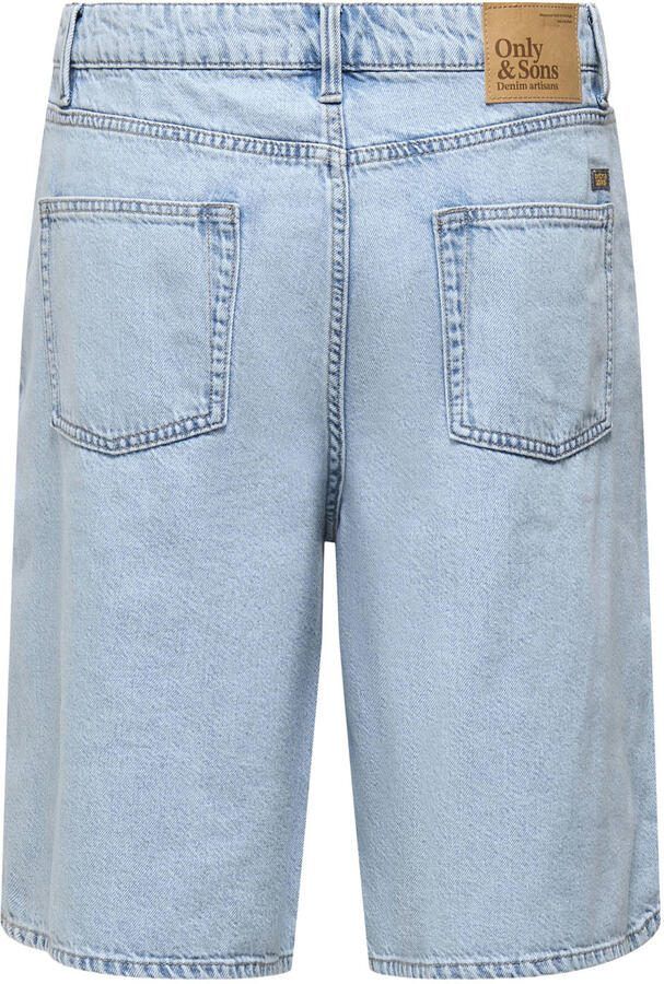 ONLY & SONS loose fit denim short lichtblauw - Foto 2