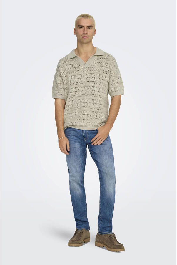 Only & Sons Poloshirt met structuurmotief model 'GRAYSON'