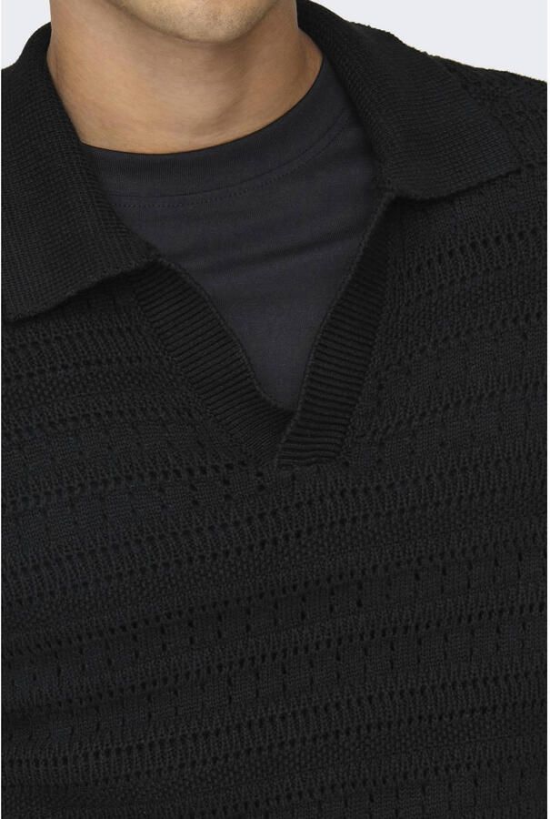 Only & Sons Poloshirt met structuurmotief model 'GRAYSON'