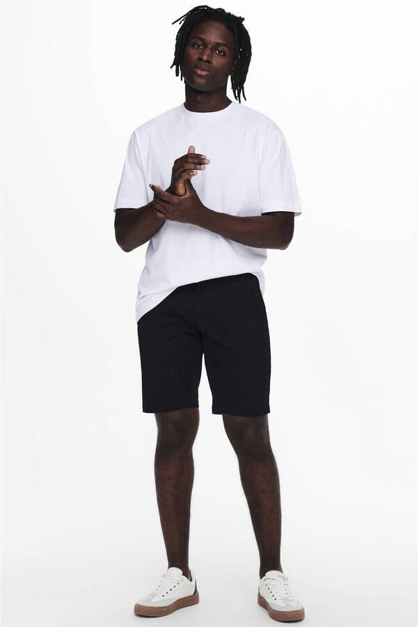 ONLY & SONS ONSCAM regular chino short zwart - Foto 2