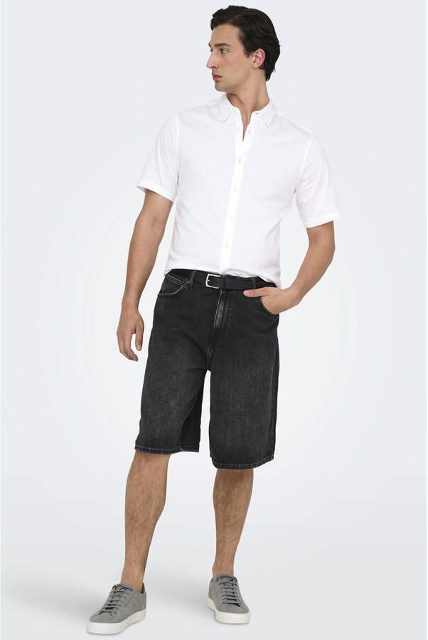ONLY & SONS ONSCARL denim baggy short black denim - Foto 3