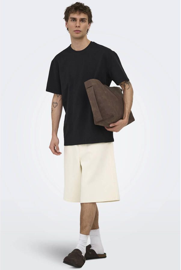 ONLY & SONS ONSCARL denim baggy short ecru - Foto 2