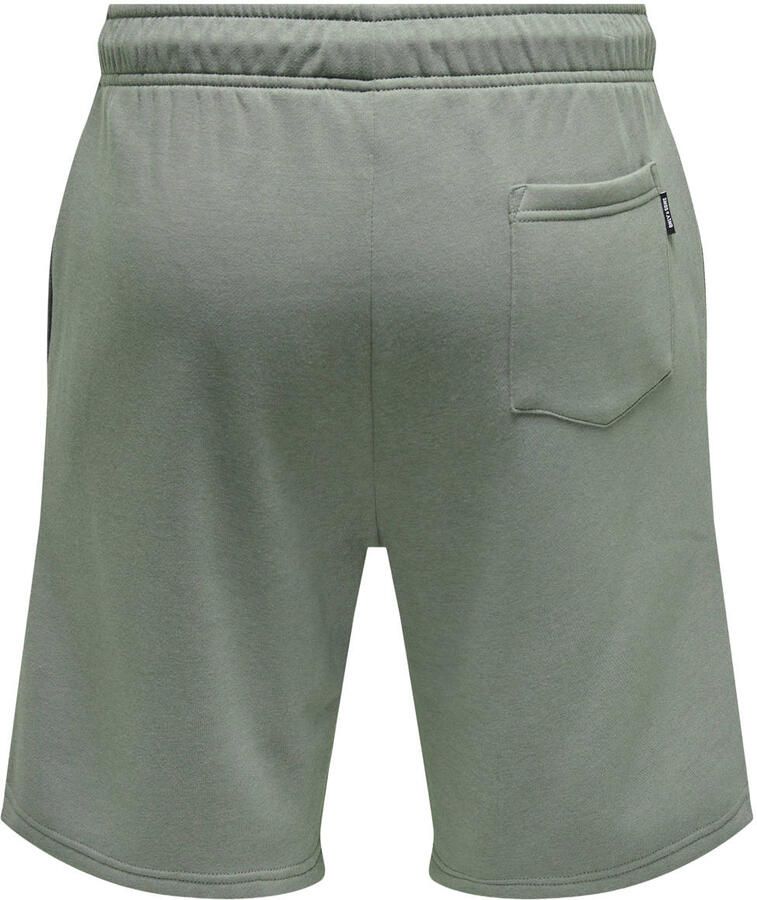 ONLY & SONS ONSCERES regular sweatshort groen - Foto 2