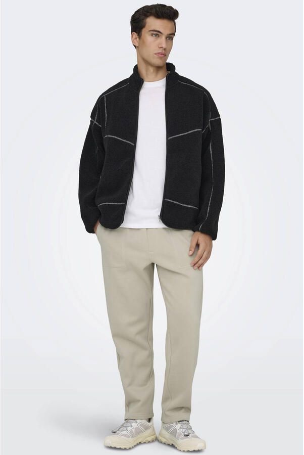 ONLY & SONS ONSCONNOR straight joggingbroek beige