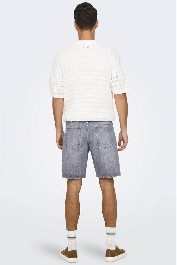 ONLY & SONS ONSEDGE straight casual short grey denim - Foto 2