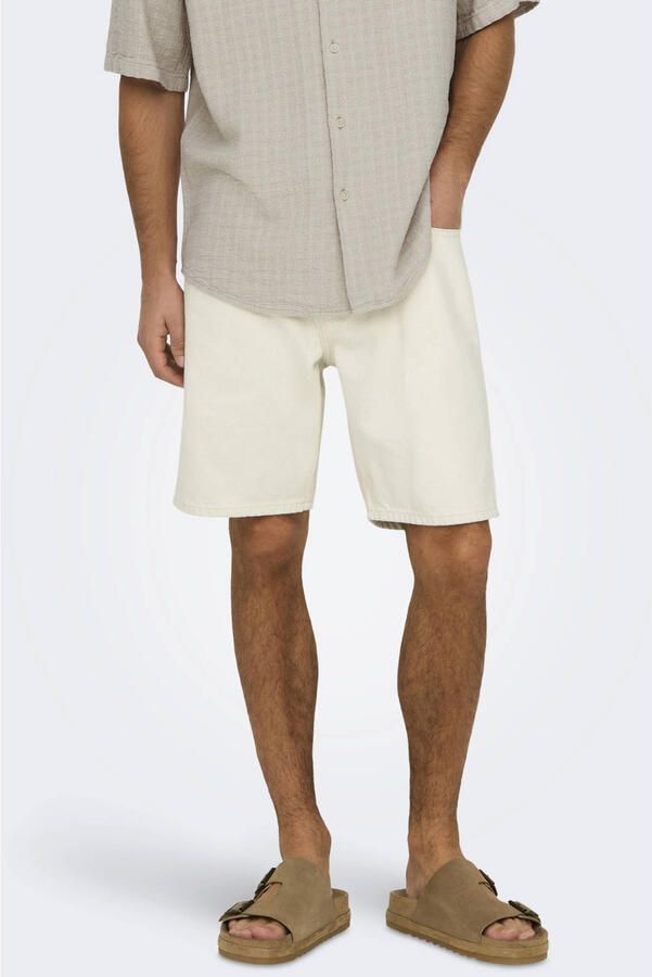 ONLY & SONS Short ONSEDGE ECRU 2044 PIM DNM SHORTS