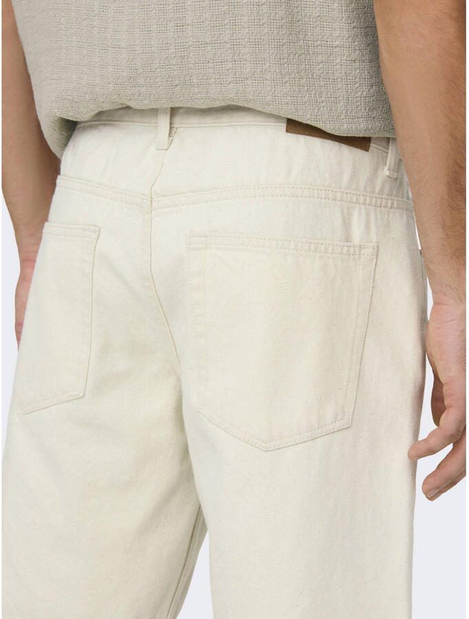 ONLY & SONS Short ONSEDGE ECRU 2044 PIM DNM SHORTS - Foto 2