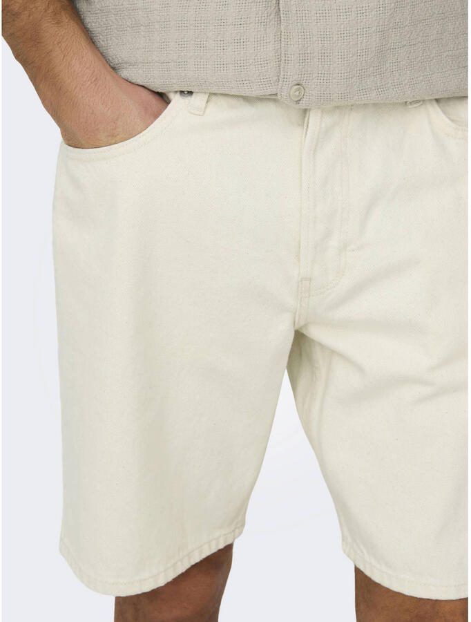 ONLY & SONS Short ONSEDGE ECRU 2044 PIM DNM SHORTS - Foto 3