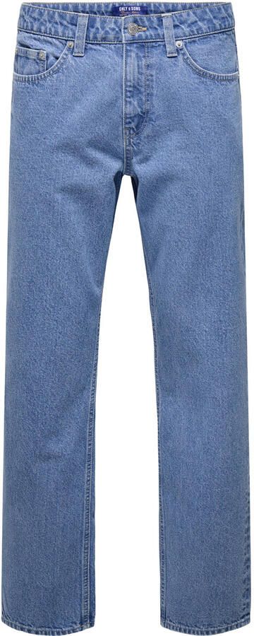 ONLY & SONS ONSEDGE straight leg jeans medium blue denim - Foto 2