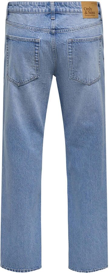 ONLY & SONS ONSEDGE straight leg jeans middelblauw - Foto 3