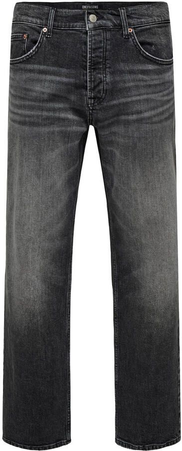 Only & Sons straight fit jeans van katoenmix model 'EDGE PERFORMANCE WB 38' - Foto 2