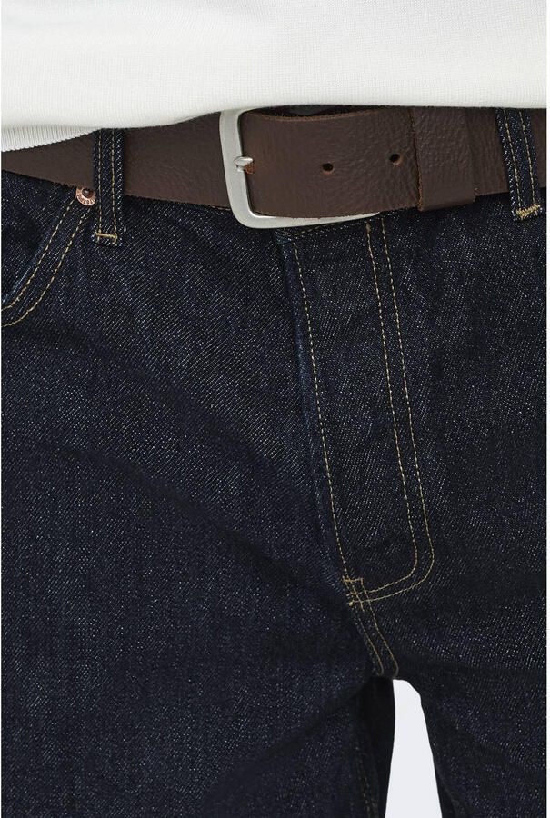 ONLY & SONS ONSEDGE straight regular waist short dark blue denim - Foto 2