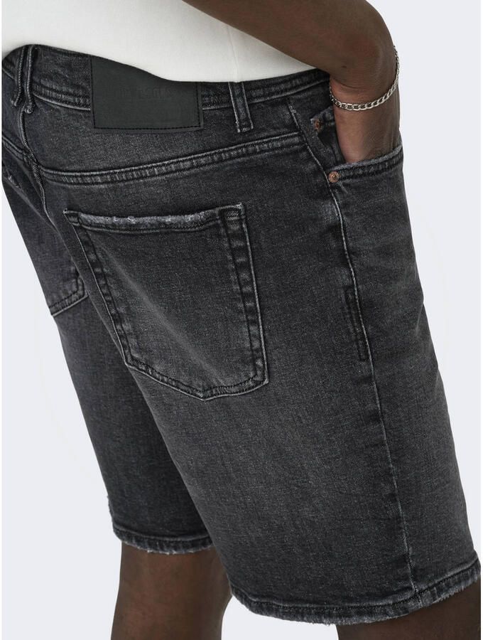 ONLY & SONS ONSEDGE straight short black denim - Foto 2