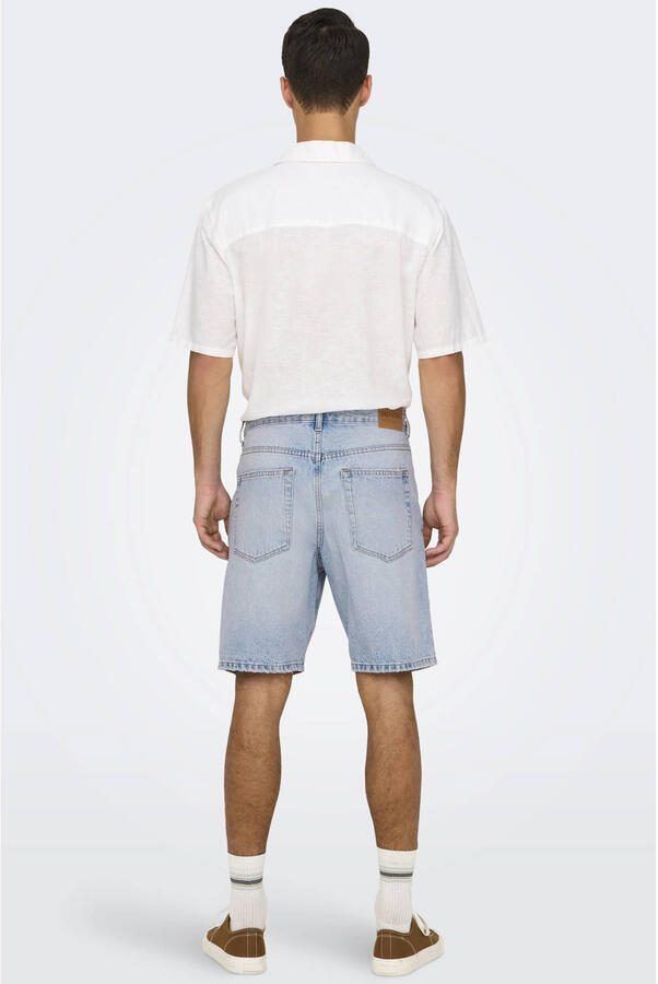Only & Sons straight leg korte jeans van puur katoen model 'EDGE' - Foto 3