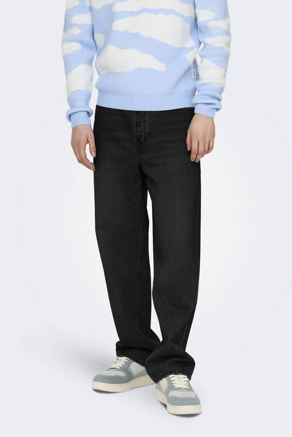 ONLY & SONS ONSFADE loose fit jeans black