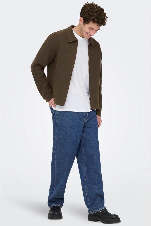 ONLY & SONS ONSFADE loose fit jeans dark medium blue denim - Foto 3