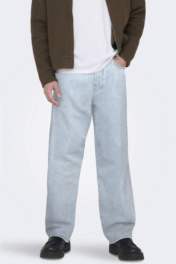 ONLY & SONS ONSFADE loose fit jeans light blue bleached denim