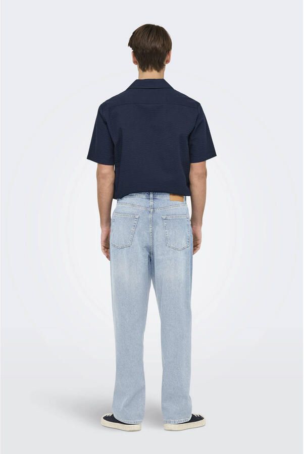 ONLY & SONS ONSFADE loose fit jeans light blue denim - Foto 2