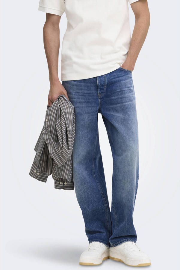 ONLY & SONS ONSFADE loose fit jeans mediumblauw