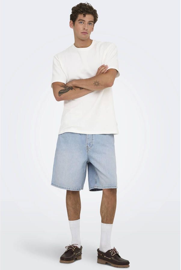 Only & Sons Korte Broek Only & Sons ONSFADE LB 3155 TAI DNM - Foto 3