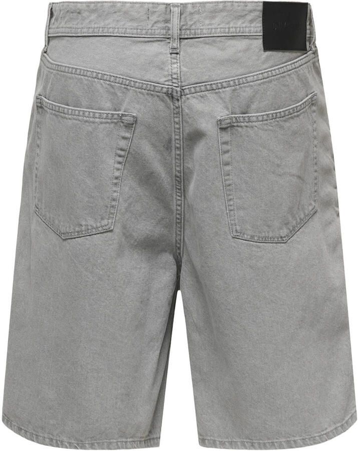 ONLY & SONS ONSFADE straight denim short light grey denim - Foto 2
