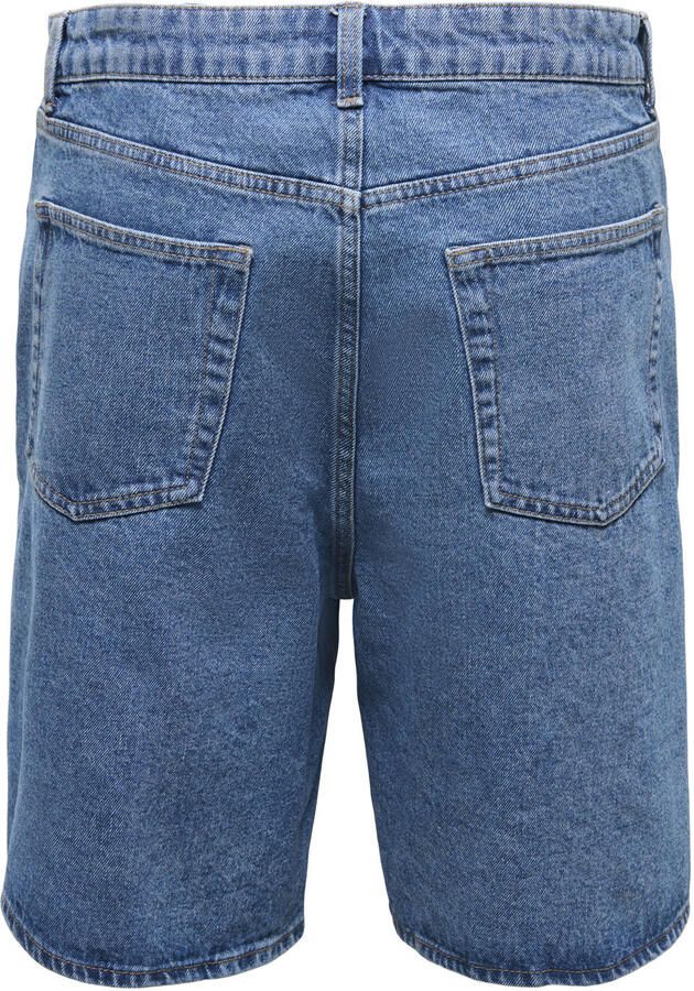 ONLY & SONS ONSFADE straight denim short medium blue denim