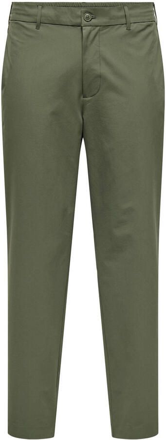 ONLY & SONS ONSFLEX tapered casual broek groen